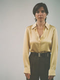 Marie Blouse, butter, with the Lillian Trouser