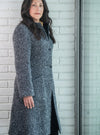 Blue J Coat, Handwoven Grey Scale