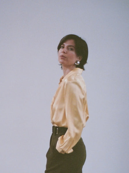 Marie Blouse in butter with the Lillian Trouser