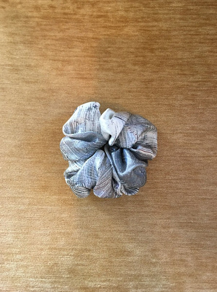 Silk Scrunchie, brush print